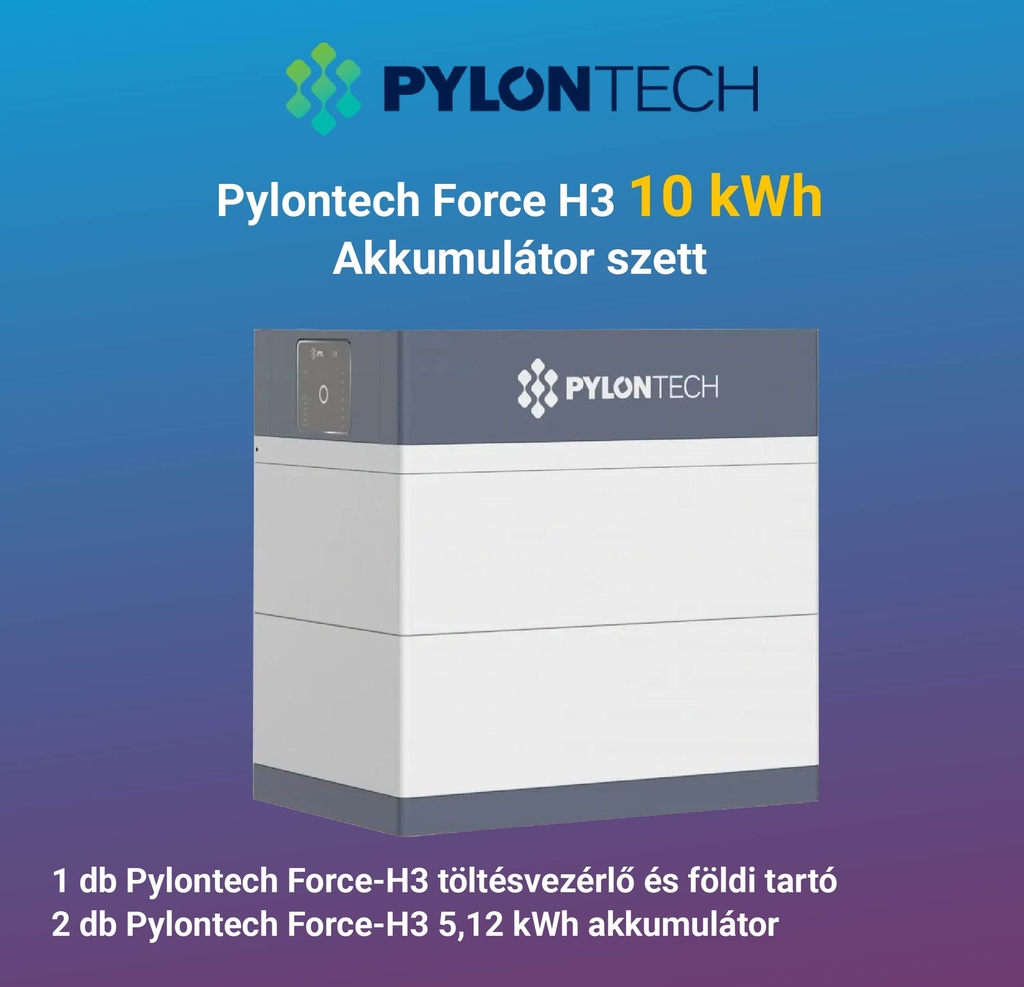Pylontech 10 kWh akkumulátor szett