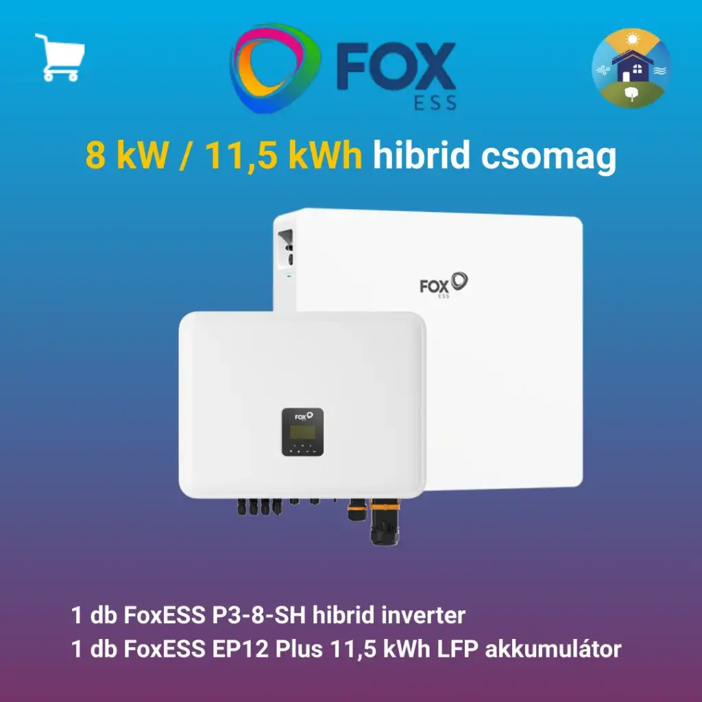 FOX 8 kW/11,5 kWh hibrid csomag