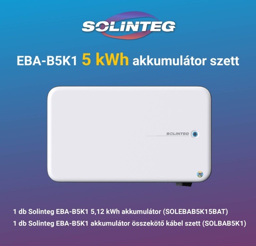 [SOL5KWHEBASZETT] Solinteg EBA 5 kWh akkumulátor szett